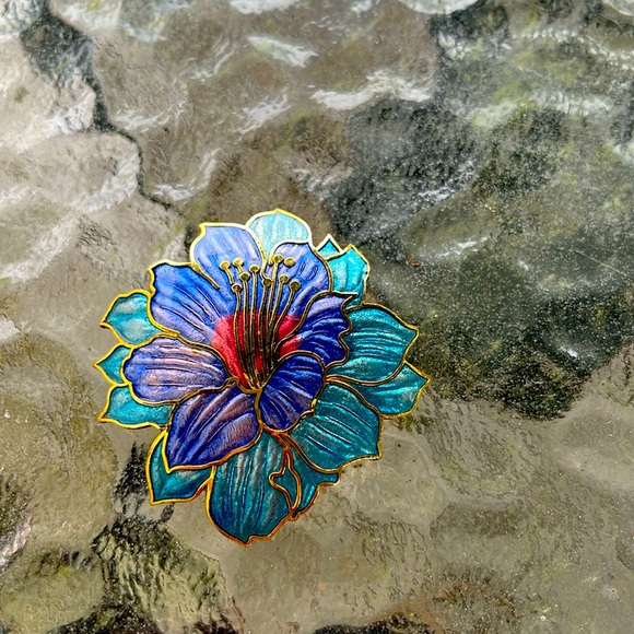 Jewelry - Vintage Colorful Floral Brooch